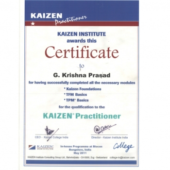 Certified Kaizen Practitioner